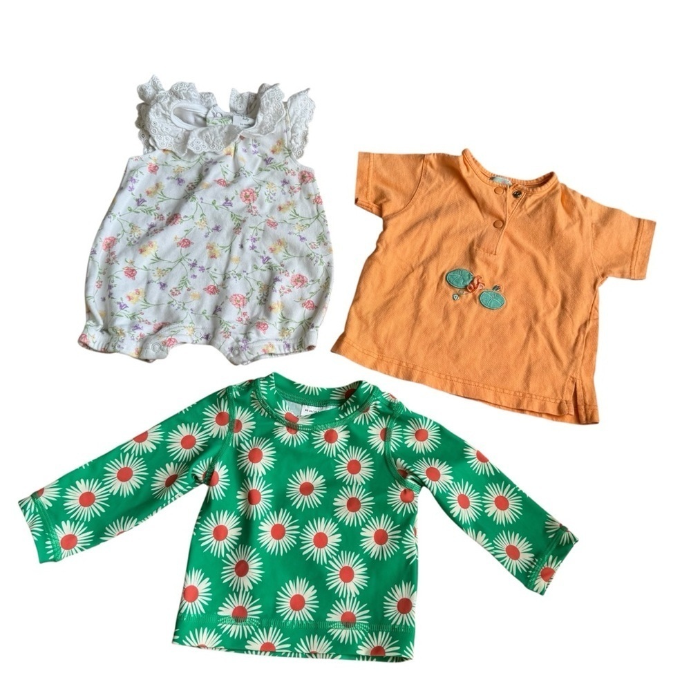 Bundle Baby Girl 3-6M Set 11PC Lot Floral Dresses Onesie Summer - Picture 4 of 6